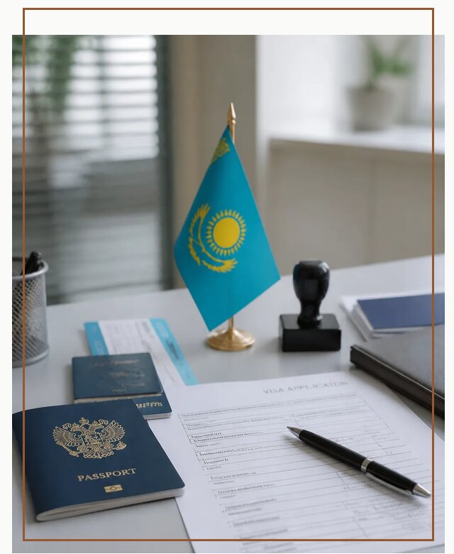 Оформление визы в Казахстан для поездки и работы в Курске